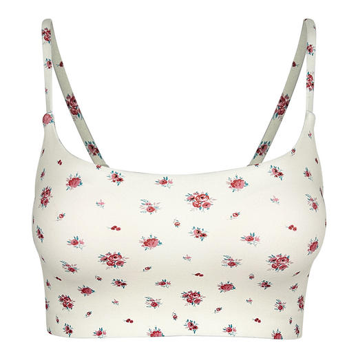 跃牌【周游世界系列】复古碎花修身显瘦运动吊带背心（宽肩带背心BR1535，细肩带背心BR1550，细肩带内衣BR1652） 商品图3