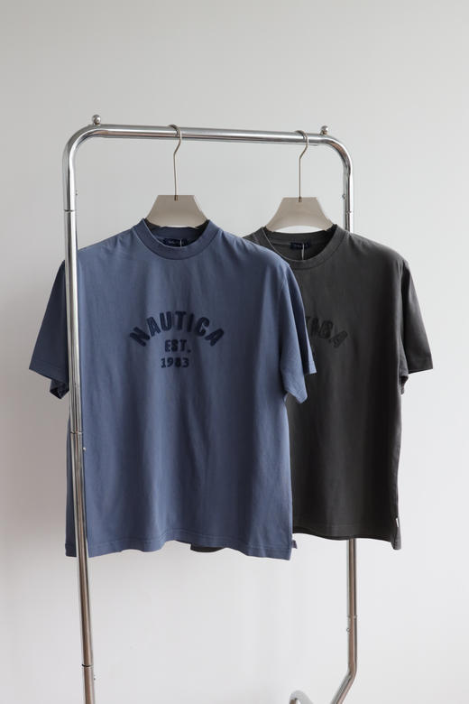 N@ut1ca 1983水洗做旧圆领短袖 TX503 商品图1