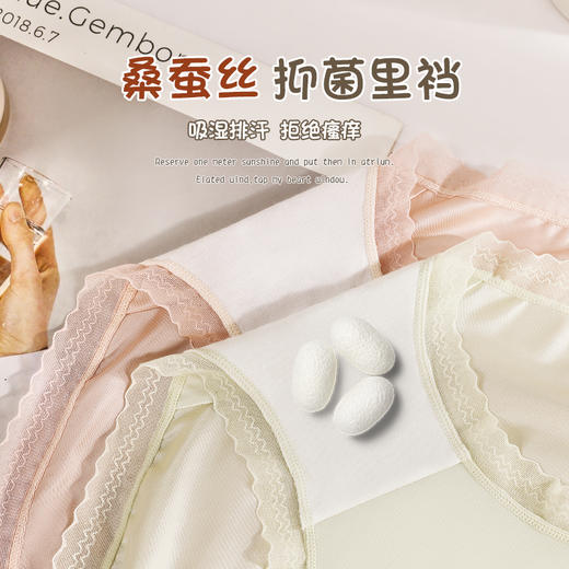 半透蕾丝透气美臀裤（3条装） 商品图3