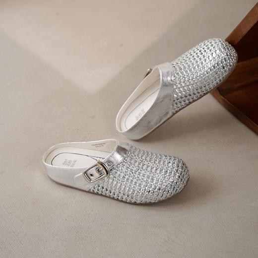 【夏季新款】西村名物2025年夏季新款舒适平底包头后空拖鞋T25AH16381 商品图2