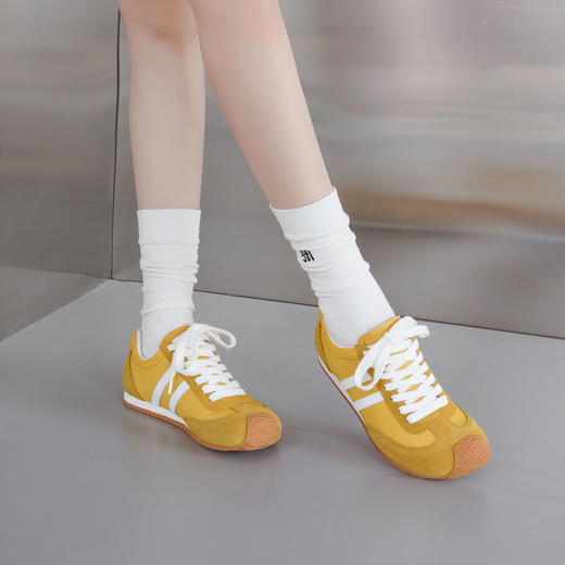 【春季新款】西村名物2025年春季新款舒适透气平底防滑系带德训鞋T25CM39191 商品图6