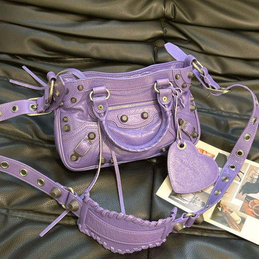 巴黎世家  NEO CAGOLE 紫色 斜挎包 商品图0