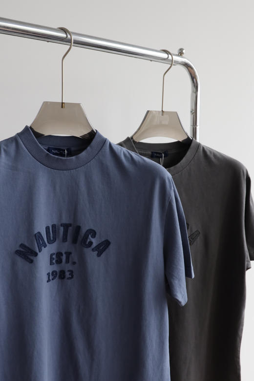 N@ut1ca 1983水洗做旧圆领短袖 TX503 商品图2