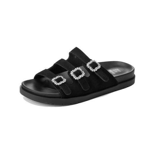 【夏季新款】西村名物2025年夏季新款舒适平底包脚露趾后空拖鞋T25BJ20731 商品图5