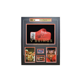 收藏系列 迈克尔泰森 亲笔签名拳套