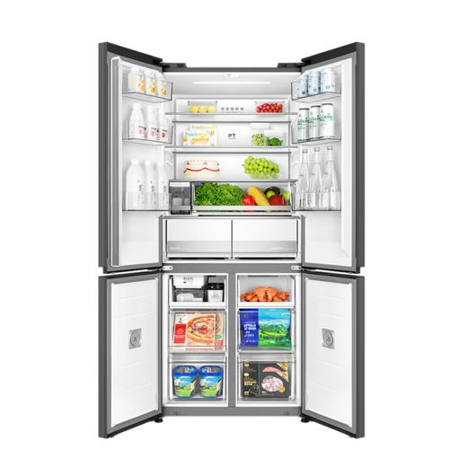 美的冰箱 (202910)BCD-513WUSGPZIM 丝雨灰 双系统制冷快不串味 自动制冰更方便 商品图5