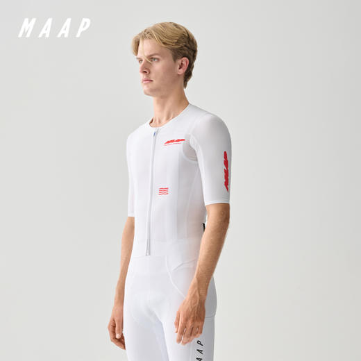 MAAP 男士 Eclipse Pro Race Jersey 白色 短袖骑行服 商品图0