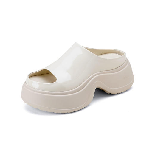 【明星同款】西村名物2025年夏季新款舒适厚底防滑包脚露趾后空拖鞋T25BJ20881 商品图9