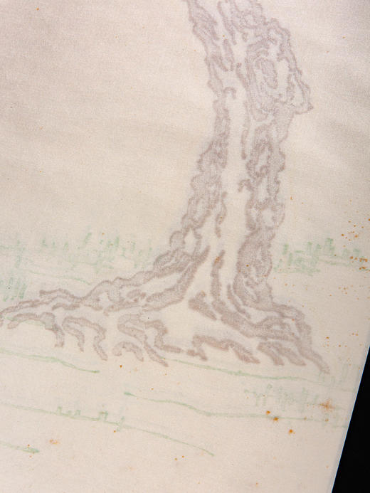 90年代木版水印真丝生绢笺（单张） 商品图5