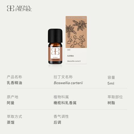 乳香精油5ml 清新淡雅树脂香 安抚情绪滋养肌肤 商品图2
