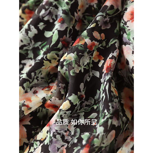 COCOBELLA度假风假两件碎花吊带裙夏女人味大摆连衣裙FR3226 商品图4