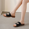 【夏季新款】西村名物2025年夏季新款舒适平底包脚露趾后空拖鞋T25BJ20741 商品缩略图1