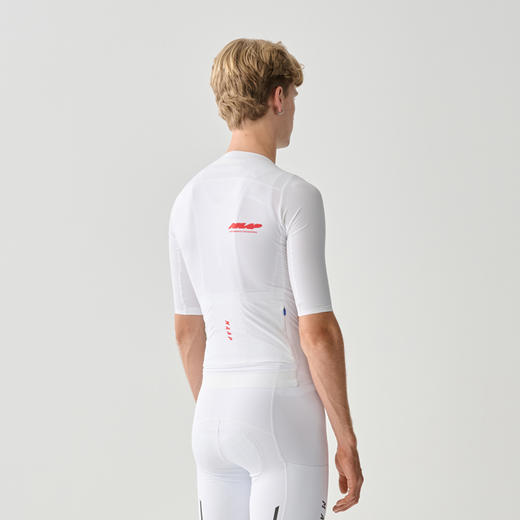 MAAP 男士 Eclipse Pro Race Jersey 白色 短袖骑行服 商品图1