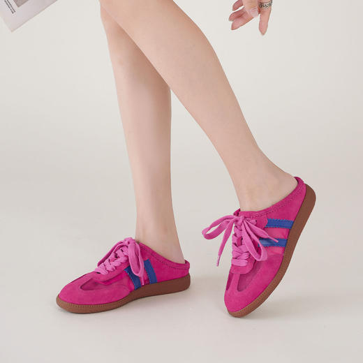 【夏季新款】西村名物2025年夏季新款舒适透气平底防滑包头后空德训穆勒拖鞋T25AH16641 商品图2