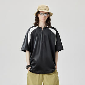 穹迹SKYTREK  迪桑山系户外功能拼接情侣短袖T恤iz-90509