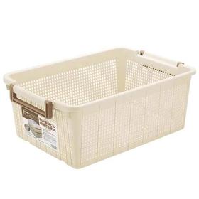 【清仓特惠4.5折】日本BDJ可堆叠收纳框厨房杂物衣服收纳篮37.6*54*16cm【不支持补差，非质量问题不退不换】S