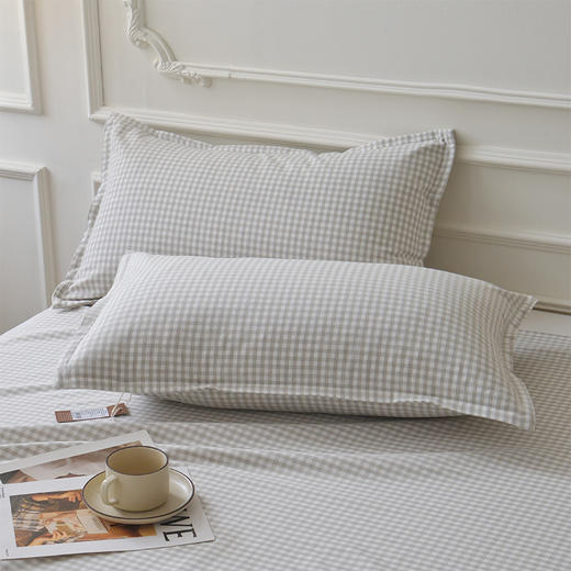 棉麻质感凉席/枕套84%棉16%苎麻 苎麻清爽不易粘身 【基地直发】 商品图2