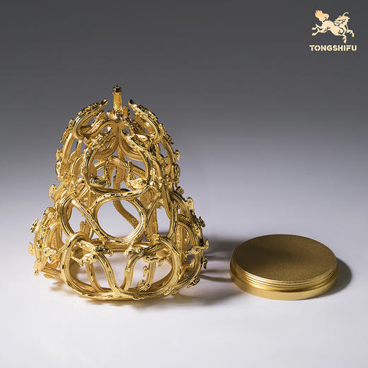 铜师傅《哪吒之魔童闹海》正版授权 九龙神火罩 潮玩铜摆件周边 商品图3