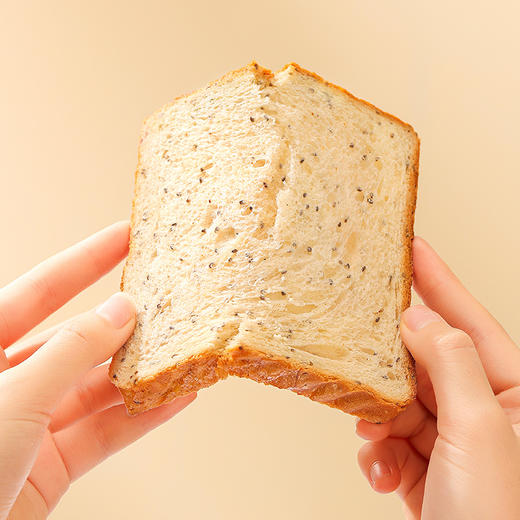119-50【奇亚籽全麦吐司1000g】 独立包装 开袋即食 一箱约20小袋 商品图6