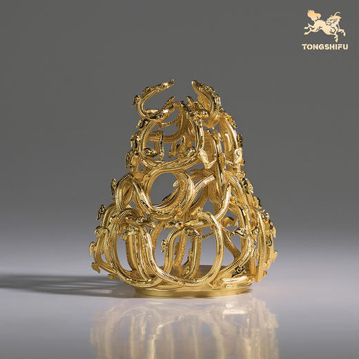 铜师傅《哪吒之魔童闹海》正版授权 九龙神火罩 潮玩铜摆件周边 商品图2