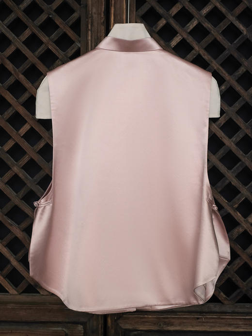 盛唐牡丹大师系列| 蝶恋花丝毛马甲-粉色 商品图3