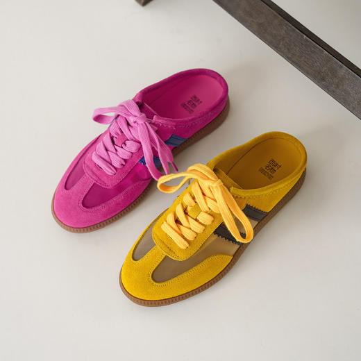 【夏季新款】西村名物2025年夏季新款舒适透气平底防滑包头后空德训穆勒拖鞋T25AH16641 商品图9