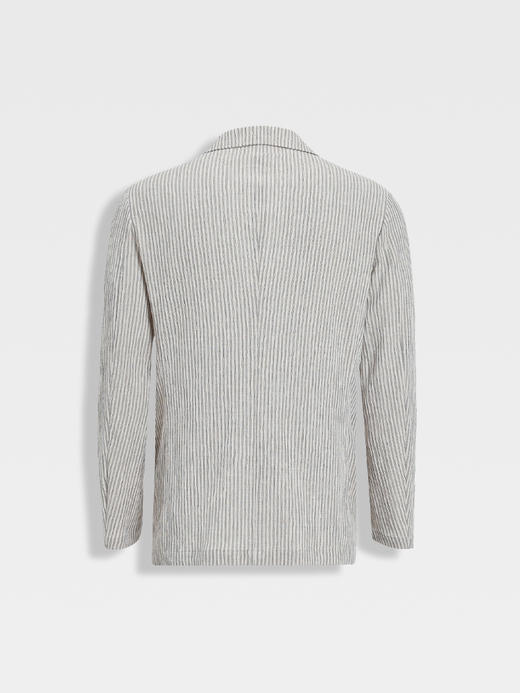 callisto灰调糯米白进口亚麻混纺便西 商品图1