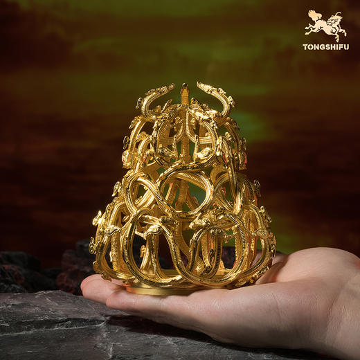 铜师傅《哪吒之魔童闹海》正版授权 九龙神火罩 潮玩铜摆件周边 商品图4