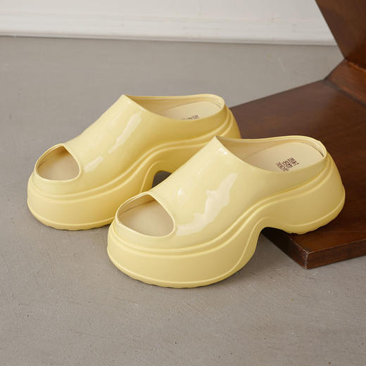 【明星同款】西村名物2025年夏季新款舒适厚底防滑包脚露趾后空拖鞋T25BJ20881 商品图6