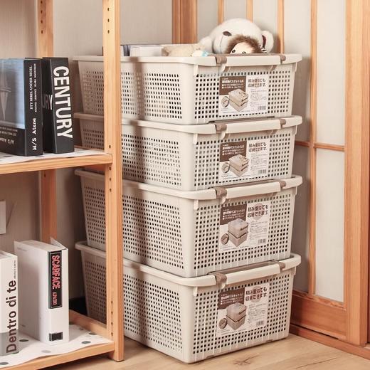 【清仓特惠4.5折】日本BDJ可堆叠收纳框厨房杂物衣服收纳篮37.6*54*16cm【不支持补差，非质量问题不退不换】S 商品图3