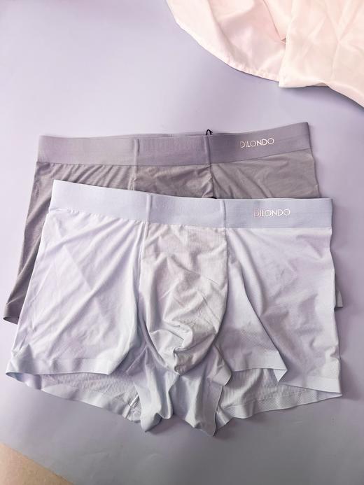 男士内裤冰丝透气无痕四角裤蚕丝底档夏季短裤平角裤22905734 商品图4