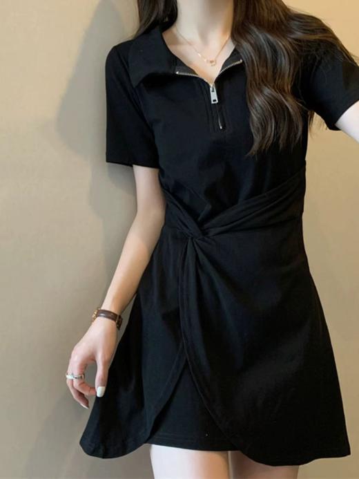 数据重盘【诗铭洛可】MJ127 连衣裙POLO衫遮肚显瘦中款裙子B9-2/C4-2 商品图3