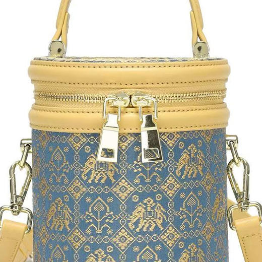 壮锦-万象更新发财桶包 商品图1