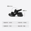 Westory2025年夏季厚底轻量凉鞋全黑“夜精灵”可酷亦可秒变气质赫本魔术贴凉鞋W25BG62701 商品缩略图5