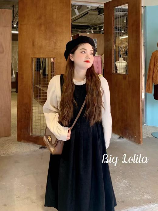 超值购【诗铭洛可】XC2323连衣裙假两件春秋拼色裙子B2-2 商品图0