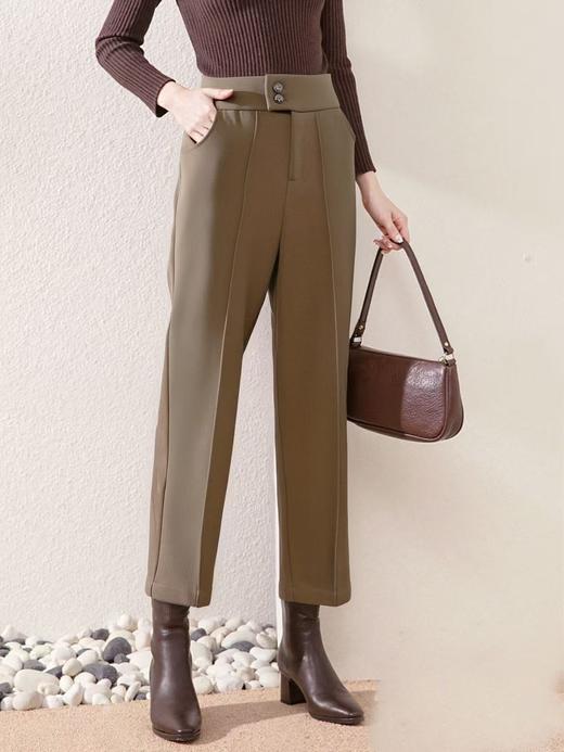 已停发，预计3.4日发【诗铭洛可】W745 烟管裤秋冬毛呢两粒扣九分西装裤 商品图2