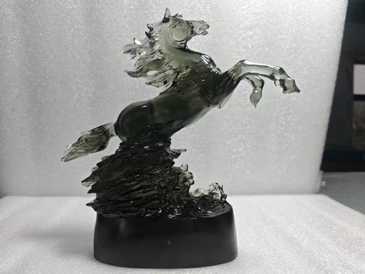 福缘琉璃-黑马追风摆件乔迁搬家祝寿送礼 商品图1