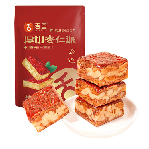 【舌里厚切枣仁派252g/袋】新疆特产红枣夹核桃大枣软糯无添加  独立小包装 商品图5