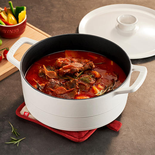 1020394 双立人Dragon铸铁圆炖锅奶油白26cm 商品图7