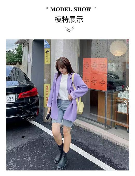 参与8折活动！ 超级福利【诗铭洛可】2026XCY211西服OL风双排扣宽松通勤气质单件外套 商品图5