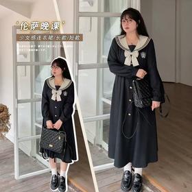 超级福利【诗铭洛可】2026XC7807 海军领连衣裙