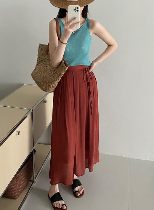 凉爽透气高腰文艺飘飘裙 商品图5