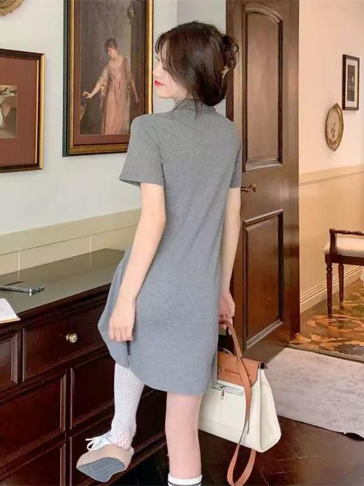 数据重盘【诗铭洛可】MJ127 连衣裙POLO衫遮肚显瘦中款裙子B9-2/C4-2 商品图2