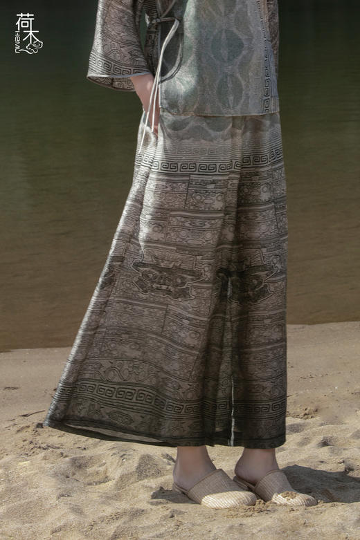 荷木HEMU丨神王之徽·宽腿裤 商品图2