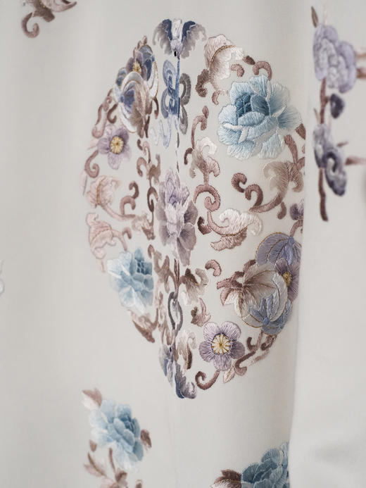 盛唐牡丹大师系列| 重工江崖海水纹外套-白色 商品图4