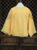 盛唐牡丹大师系列| 喜上眉梢团纹欧根缎手绣外套-黄色 商品缩略图4