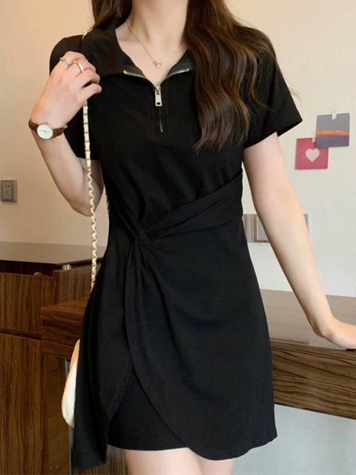 数据重盘【诗铭洛可】MJ127 连衣裙POLO衫遮肚显瘦中款裙子B9-2/C4-2 商品图4