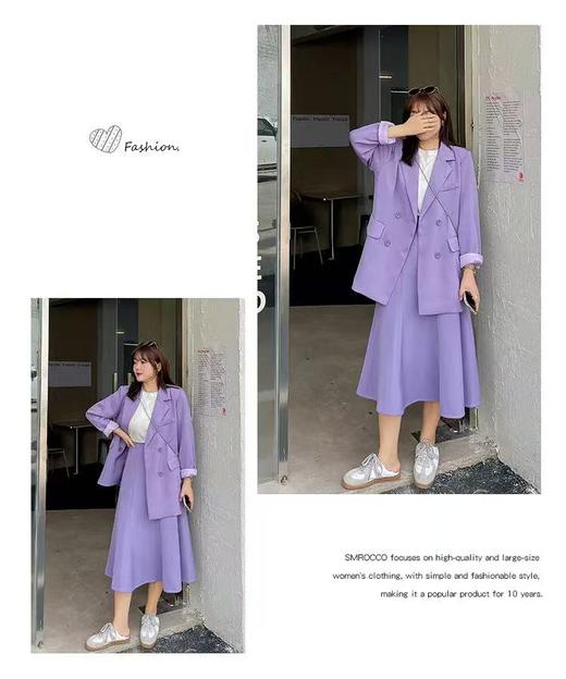 参与8折活动！ 超级福利【诗铭洛可】2026XCY211西服OL风双排扣宽松通勤气质单件外套 商品图4