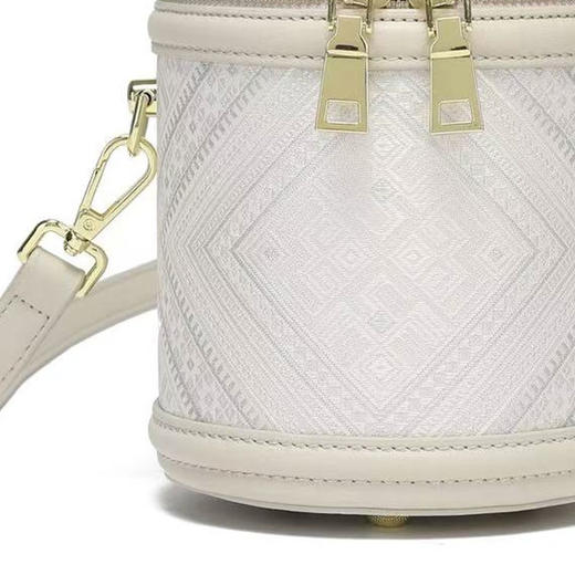 壮锦-素白发财桶包 商品图2