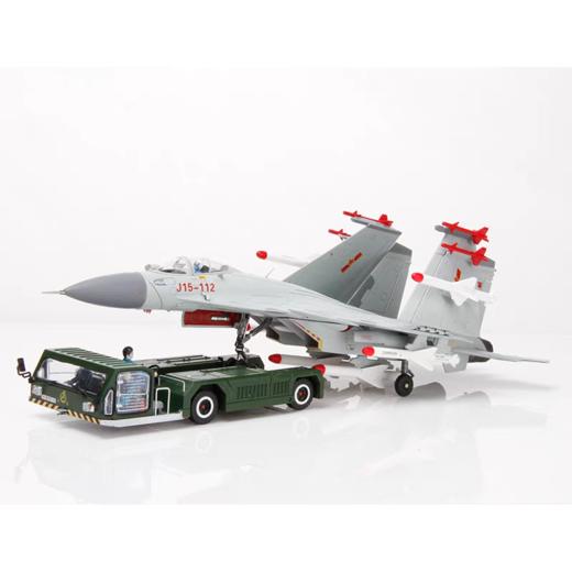 【特尔博-长春航展、九三阅兵纪念品】  飞机牵引车模型 地勤兵人 霹雳PL-15导弹 歼10 歼15 歼20飞机牵引车 商品图2